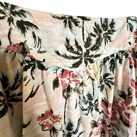 Torrid Hawaiian print ZIP closure, multicolor midi full skirt sz 12 - Picture 8 of 10